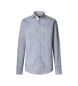 Hackett London Blauw linnen shirt