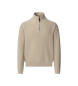 Hackett London Pullover Rippe Hzip beige