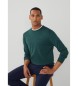 Hackett London Svileni pulover zelene barve