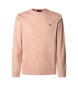 Hackett London Jersey en tejido de algodn y seda coral