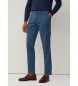 Hackett London Sproščene hlače Commuter fit modre barve