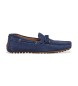 Hackett London Mocasines de Piel Driver Laces marino