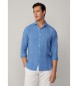 Hackett London Camicia blu dal taglio sartoriale