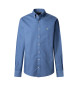 Hackett London Schmal geschnittenes Oxford-Hemd blau