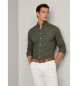 Hackett London Camicia Oxford slim fit verde scuro