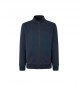 Hackett London Sweatshirt Essential zip navy