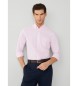 Hackett London Essential Ox Stripe skjorte lyserød
