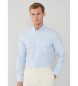 Hackett London Srajca Essential Ox Stripe Shirt modra