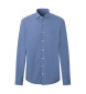 Hackett London Camicia Pop Essential elasticizzata blu