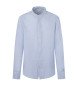 Hackett London Garment Dye hørskjorte blå