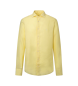 Hackett London Camisa Garment Lino amarillo