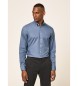Hackett London Blaues Oxford-Hemd