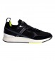 Hackett London Skórzane buty H-Runner Tech Pro w kolorze czarnym