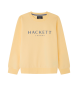 Hackett London Gelbes Sweatshirt mit Rundhalsausschnitt