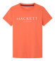 Hackett London Koszulka z logo Hackett pomarańczowa