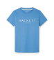 Hackett London Koszulka z logo niebieska