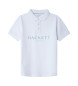 Hackett London Klassisch geschnittenes Poloshirt weiß