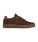 Hackett London Brune Hackney-sneakers i fløjl og læder