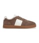 Hackett London Harper League Bruin Leren Sneakers