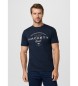 Hackett London Club graphic t-shirt with navy classic fit logo