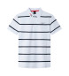 Hackett London Polo Hs Glf Wide Stripe hvid, bl