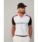 Hackett London Sport polotrja med klassisk passform vit