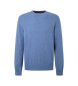 Hackett London Cash-tröja i merinoull blå