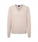 Hackett London Merino Cash Mix beige jumper