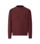 Hackett London Lambswool Crew Sweater maroon