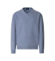 Hackett London Lambswool V Neck jumper blue