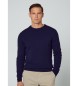 Hackett London Jersey Lambwool cable Crew marino