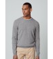 Hackett London Jumper med kabel av lammull gr