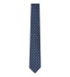 Hackett London Svilena kravata Little Pine modra