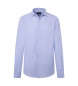 Hackett London Maglia blu dalla texture essenziale