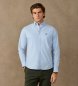 Hackett London Heritage Ess Solid Ox skjorta blå
