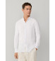 Hackett London Camisa de linho por medida branca