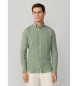 Hackett London Camisa de linho por medida verde