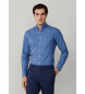 Hackett London Camisa de corte Oxford azul