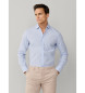 Hackett London Poplin overhemd city fit classic blauw