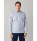 Hackett London Camisa verde com padrão xadrez de três cores
