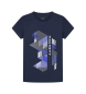 Hackett London T-shirt grafica Navy Hs