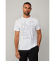 Hackett London T-shirt con grafica laser bianca