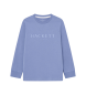 Hackett London T-shirt z logo Lisa niebieski