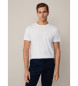 Hackett London Klassisches weißes Pima-Fit-T-Shirt