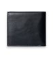 Hackett London Portefeuille pliant en cuir avec logo en relief noir