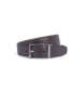 Hackett London Ceinture en cuir réversible Stitch Edge marron