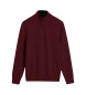 Hackett London Jersey Cotton Hzip burgundy