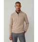 Hackett London Jersey de Lana Hzip beige