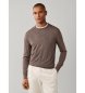 Hackett London Ess Merino Crew-tröja, beige