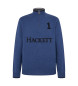 Hackett London Blauer Heritage-Pullover mit Reiverschluss